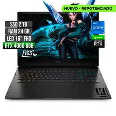 HP - OMEN INTEL CORE I7-13620H RTX 4060 8GB SSD 2TB RAM 24GB LED 16" FHD 165Hz