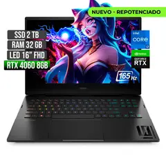 HP - OMEN INTEL CORE I7-13620H RTX 4060 8GB SSD 2TB RAM 32GB LED 16" FHD 165Hz