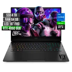 HP - OMEN INTEL CORE I7-13620H RTX 4060 8GB SSD 4TB RAM 64GB LED 16" FHD 165Hz