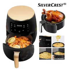 SILVER - Freidora De Aire Air Fryer 6L Pantalla Digital Original