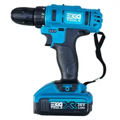 GENERICO - Taladro Inalámbrico 2 Baterías 36v Mas Caja Accesorios