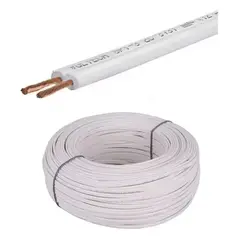 ZER - CABLE DUPLEX 2 X 12 BLANCO 100 METROS ALEACION