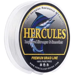 HERCULES - Línea de Pesca Trenzada 4 hebras 6-100lb 109-2187yds