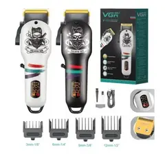 VGR - Cortadora de Pelo Profesional Recargable con Pantalla LED-VGR