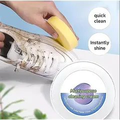 GENERICO - Crema limpiadora de zapatos blanqueador quita manchas