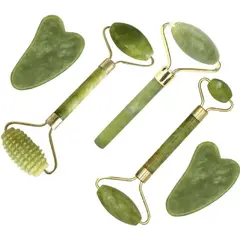 KOBALT - Guasha Rodillo facial para arrugas levantamiento rodillo ojos hinchados masajeador facial