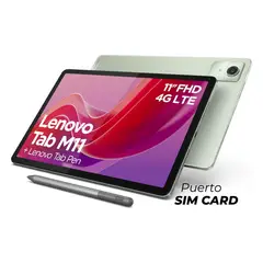LENOVO - Tablet M11 128gb 4gb Ram + Lapiz - Con puerto Sim Card - Verde