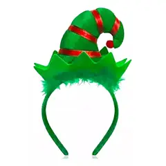 GENERICO - Diadema Tiaras Gorro De Duende Navidad Colores Elfo