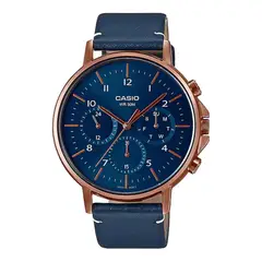 CASIO - Reloj Caballero MTP-E321RL-2A Diseño Elegante