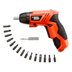 BLACK+DECKER - Atornillador Inalambrico Black and decker 15 accesorios