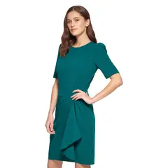DKNY - Vestido Elegante Verde Para Mujer