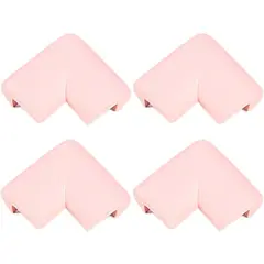 GENERICO - Protectores Esquineros Bebe Mesa Mueble x 4 Und Rosa