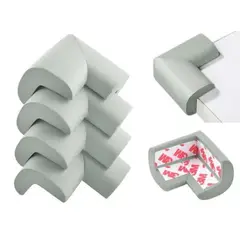 GENERICO - Protectores Esquineros Bebe Mesa Mueble x 4 Und Gris