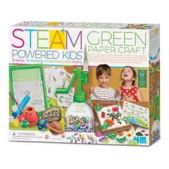 4M - KIT STEAM MANUALIDADES PARA NIÑOS EN PAPEL RECICLADO