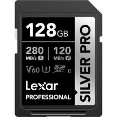 LEXAR - Memoria SDXC Silver Pro UHS-II V60 128Gb 280Mbps