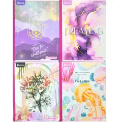 NORMA - Cuaderno Cuadriculado Niña 100 Hojas x 12 Unds Summer