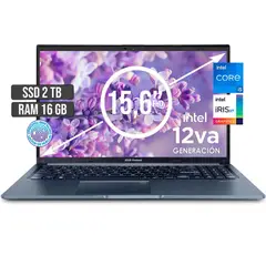 ASUS - PORTATIL INTEL CORE I5-12500H SSD 2TB RAM 16GB LED 15,6 FULL HD