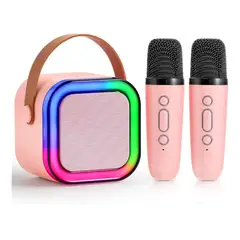 GENERICO - Parlante Bluetooth con 2 micrófonos bafle karaoke altavoz