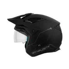 MT HELMETS - CASCO DISTRICT SV S SOLID A1 NEGRO MATE TALLA S