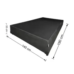 GENERICO - Base Cama Wide 140x190x33 Grafito