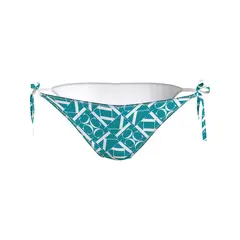 CALVIN KLEIN - Partes azul de abajo de bikini con lazadas - CK Monogram