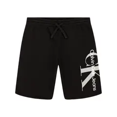 CALVIN KLEIN - Pantaloneta negra con monograma para niño