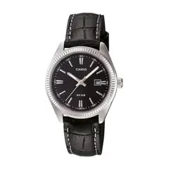 CASIO - Reloj ltp-1302l-1avdf Para Dama En Cuero - Negro