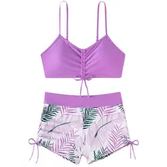 YURELKSHOP - TRAJE DE BAÑO TANKINI 2 PIEZAS VESTIDO