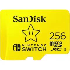 SANDISK - Tarjeta microSDXC 256GB para Nintendo Switch - SDSQXAO