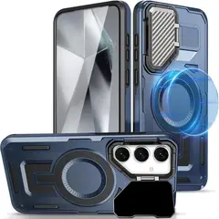 GENERICO - Estuche Spartan pro Con magsafe compatible con Samsung S24 Fe Azul