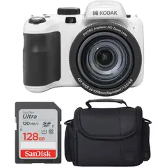 KODAK - Cámara PIXPRO AZ425 + Funda + Tarjeta 128GB