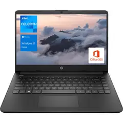 HP - Laptop 14 HD, Intel N4120, 16GB RAM, 64GB eMMC, Office 365