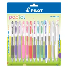 PILOT - Boligrafo Gel 0.7 Retractil Pop`Lol X 13 Uds