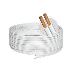 ZER - CABLE DUPLEX 2 X 10 BLANCO 100 METROS ALEACION