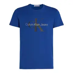 CALVIN KLEIN - Camiseta azul con logotipo