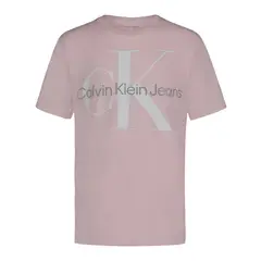 CALVIN KLEIN - Camiseta rosada con monograma para niño