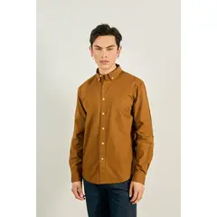 KOAJ - Camisa manga larga en colores solidos de tendencia Hombre