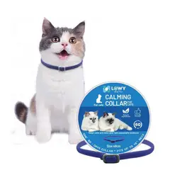 GENERICO - Collar Feromonas Gato Calmante mascota Azul