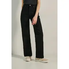 KOAJ - Jean 90s tiro alto negro MUJER