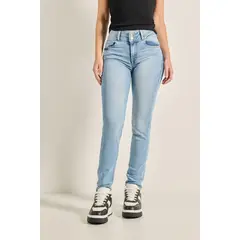 KOAJ - Jean para mujer, 5 bolsillos, tiro alto, pretina ancha Mujer