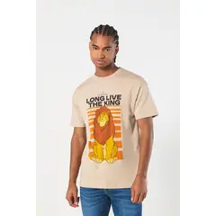 KOAJ - Camiseta manga corta con estampado en frente y espalda de HOMBRE