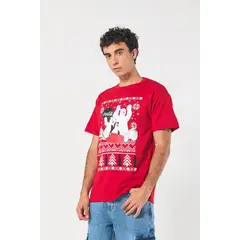 KOAJ - Camiseta manga corta con estampado en frente de Coca-co Hombre