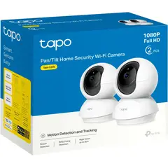 TP LINK - Cámara Tp-link, Wifi Robótica, Full Hd / Audio,TAPO C200P2 2 pack