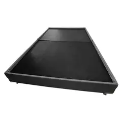 GENERICO - Base Cama Dividida 140x190 Sintetico Gris