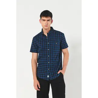 KOAJ - Camisa sport collar a cuadros manga corta HOMBRE
