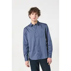 KOAJ - Camisa cuello sport collar manga larga en slim fit HOMBRE
