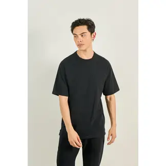 KOAJ - Camiseta oversize unicolor con manga corta y bolsillo HOMBRE