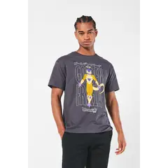 KOAJ - Camiseta de Dragon Ball Super gris con cuello redondo