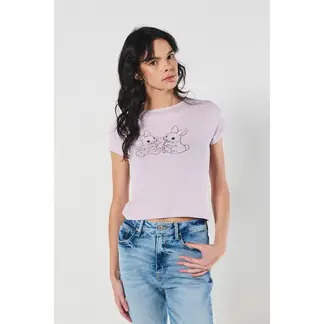 KOAJ - Camiseta manga corta unicolor en rib, silueta ajustada es HOMBRE