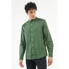 KOAJ - Camisa unicolor con cuello nerú para hombre, elaborada en HOMBRE